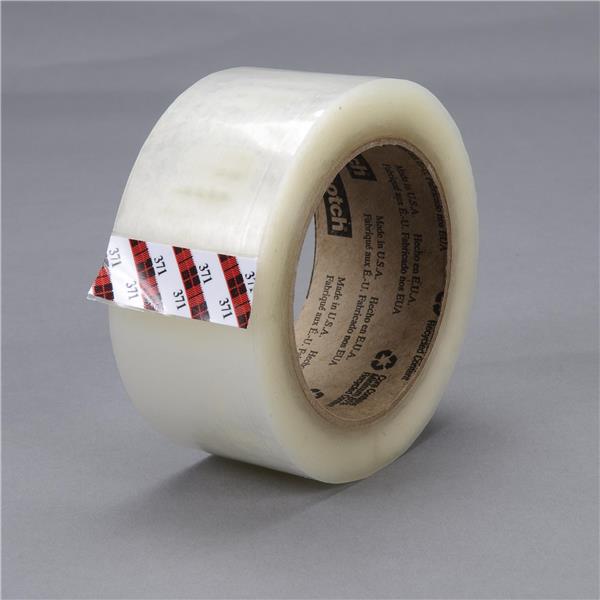 021200-13679 - 2 Inch (48mm) x  50m Scotch Box Sealing Tape 371 Clear, 36 per case Bulk