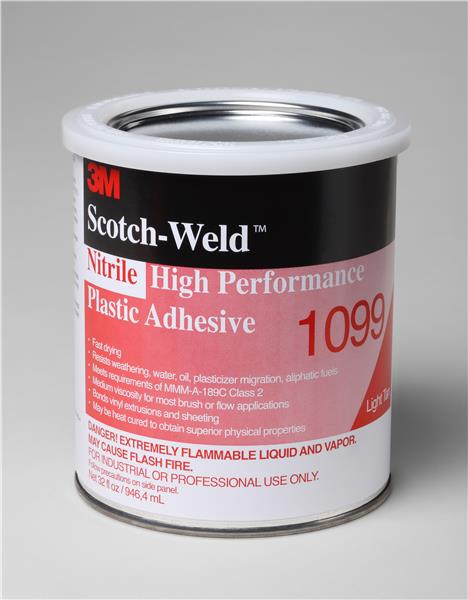 021200-19811 - 1 Quart, 3M Nitrile High Performance Plastic Adhesive 1099 Tan, 12 per case