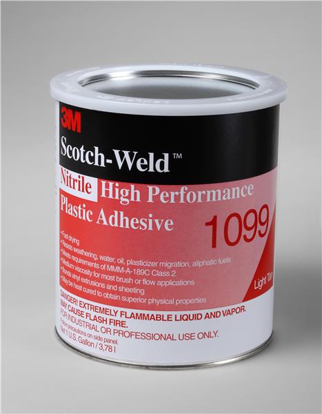 021200-19813 - 1 Gallon, 3M Nitrile High Performance Plastic Adhesive 1099 Tan, 4 per case