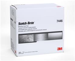 048011-65056 - 6 Inch x 9 Inch S MED, Scotch-Brite™ Blending Hand Pad 7446, 20 pads per box 2 boxes per case