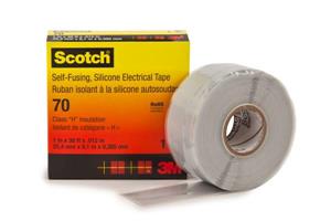 051128-57261 - 1 Inch x 30 Feet, Self-Fusing Silicone Rubber Electrical Tape 70