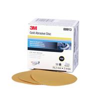 051131-00913 - 3 Inch, Gold Disc, 00913, P400A, 50 discs per box, 4 boxes case