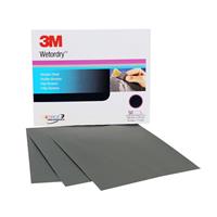 051131-02038 -  9 Inch x 11 Inch, 3M™ Wetrodry™ Abrasive Sheet, 02038, P400, 50 sheets per box, 5 boxes per case