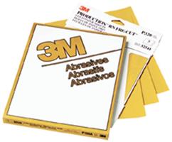 051131-02544 - 9 Inch x 11 Inch, Resinite™ Gold Sheet, 02544, P220A, 50 sheets per sleeve, 5 sleeves per case