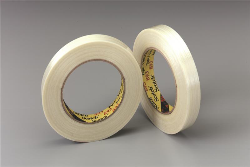 051131-06939 - 24 mm x 55 m, Filament Tape 893 Clear, 36 rolls per case