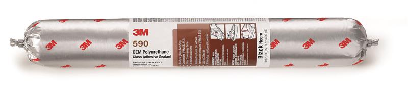 051135-05612 - 600 mL Sausage Pack, Polyurethane Glass Adhesive Sealant 590, Black, 12 per case