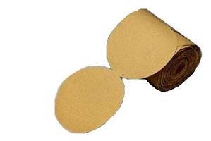 051141-27943 - 5 Inch x NH, P800 Grade, A-weight, Gold Paper Disc Roll 216U, 175 Discs per Roll 6 rolls per case