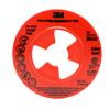 051141-28443 - 4-1/2 Inch Extra Hard, Red, Disc Pad Face Plate Ribbed 28443, 10 per case