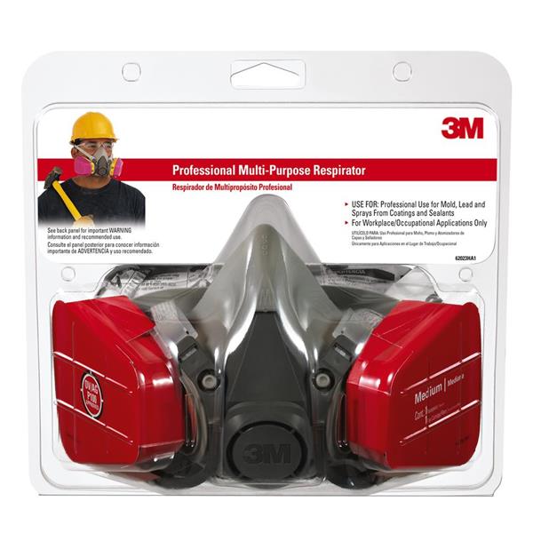 051141-90278 - 3M Professional Multi-purpose Respirator 62023HA1-C, 1 each per pack, 4 packs per case