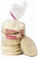 051144-81470 - 3 Inch, 3M™ Finesse-it™ Natural Buffing Pad 81470, 50 per case
