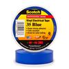 054007-10240 - 1/2 Inch x 20 Feet, Blue, Vinyl Color Coding Electrical Tape 35