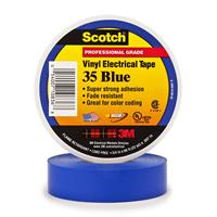 054007-10836 - 3/4 Inch x 66 Feet, Vinyl Color Coding Electrical Tape 35, Blue