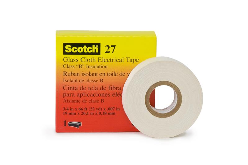 054007-15074 - 3/4 Inch x 66 ft, Glass Cloth Electrical Tape 27