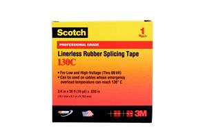 054007-41753 - 1 Inch x 30 feet, Linerless Rubber Splicing Tape 130C