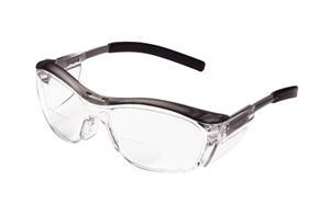 078371-62062 - +1.5 Diopter Clear Lens Gray Frame 3M Nuvo Reader Safety Glasses