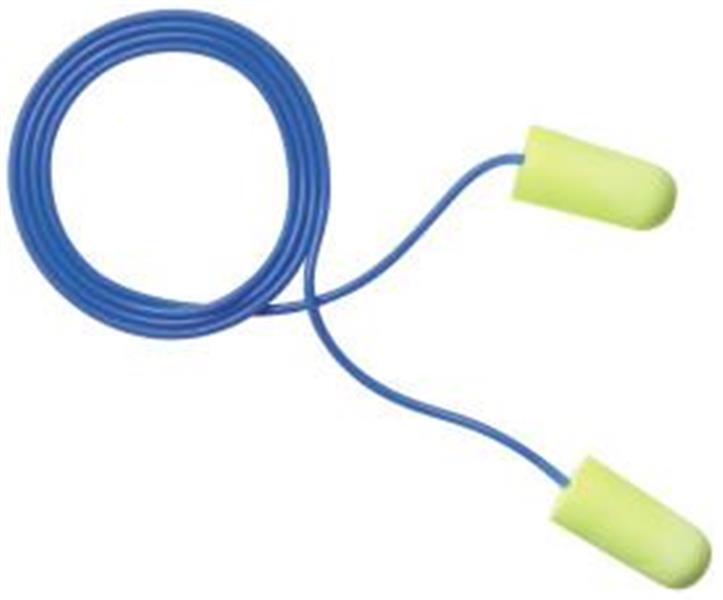 080529-11033 - Regular Size, Yellow Neons™ Corded Earplugs 311-1250, in Poly Bag, 2000 EA/Case
