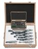 103-907-40 - 0-6 Inch,  .0001 Inch Mechanical Outside Micrometer Set, Hammertone Baked Enamel, 6 gages, with 5 standards