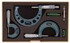 103-922 - 0-3 Inch,  .0001 Inch Mechanical Outside Micrometer Set, Hammertone Baked Enamel, 3 gages, with 2 standards