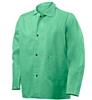 1030-L - Large, 30 Inch Green Flame Resistant Cotton Jacket, 9 oz