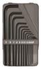 10933 - 13 Piece Ball End L-wrench Set, In Metal Box - Sizes:  .050-3/8 Inch