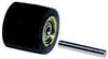 11281-DYNABRADE - 3/4 Inch Dia. x 5/8 Inch W x 3/8 Inch I.D., Crown Face, 70 Duro Rubber Contact Wheel