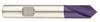 1133-3.000 - 3mm Diameter Spot Drill, 2 flutes, HSCO, nano-FIREX Coated, Weldon flat Shank, 90° Point, Right Hand Cut