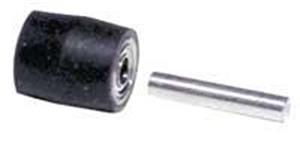 11342 - 5/16 Inch Dia. x 3/8 Inch W x 3/16 Inch I.D., Crown Face, 50 Duro Rubber Contact Wheel Assembly