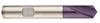 1135-3.000 - 3mm Diameter Spot Drill, 2 flutes, HSCO, nano-FIREX Coated, Weldon flat Shank, 120° Point, Right Hand Cut