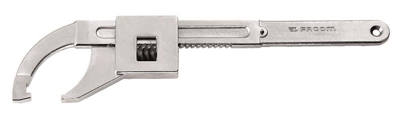 115A.200 - Adjustable Heavy-Duty Hook Wrench 7 Inch - Facom®