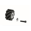 11650-DYNABRADE - 2 Inch Dia. x 1 Inch W x 5/8 Inch I.D., Standard Face, 70 Duro Rubber Contact Wheel Assembly