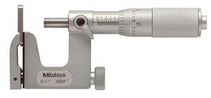 117-107 - 0-1 Inch Measuring Range, 0.0001 Graduation, Friction Thimble, Carbide Face, Multi-Anvil Micrometer