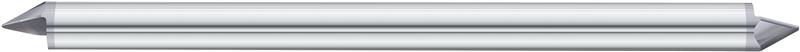 12109-FULLERTON - 1/8 (.1250) Single Flute, 60° Angle, Double-End TIALN Coated Solid Dura-Carb Jo Engraver