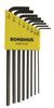 12132 - 8 Piece Hex L-wrench Set, Long Arm - Sizes: .050-5/32 Inch