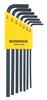 12145 - 7 Piece Hex L-wrench Set, Long Arm - Sizes: 5/64-3/16 Inch