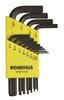 12236 - 12 Piece Hex L-wrench Set, Short Arm - Sizes: .050-5/16 Inch