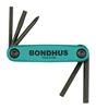 12540-BONDHUS - 5 Piece Utility GorillaGrip Fold-up Tool - Sizes: Phillips, Slotted & Hex