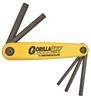 12585 - 5 Piece Hex GorillaGrip Fold-up Tool - Sizes: 3/16-3/8 Inch
