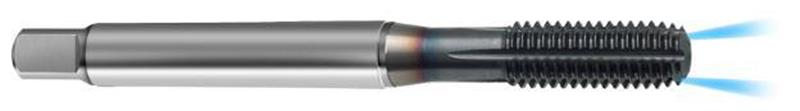 1270-5.000 - M5X.8 Tap, Modified Bottom, metric thread, D7/D8, 4 flutes, HSS-E-PM, TiCN Coated, Form Tap, with Coolant
