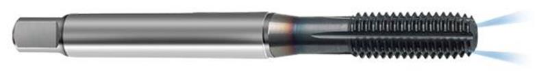 1272-9.005 - M9X1 Tap, Modified Bottom, metric fine thread, D7/D8, 5 flutes, HSS-E-PM, TiCN Coated, Form Tap, with Coolant