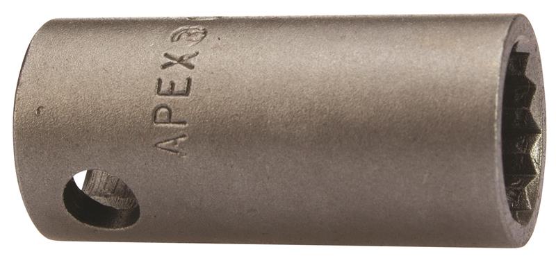 13MM43-D - 3/8 Inch Square Drive Socket, 13 mm Hex Opening, 12 Point Hex, Standard Thin Wall Length