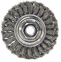 13120 - 4 Inch .020 Steel Fill 5/8-11 UNC Nut Standard Twist Knot Wire Wheel