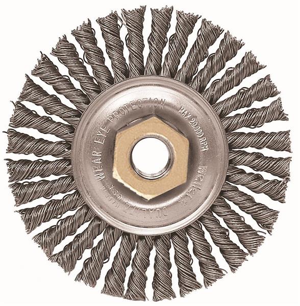 Pack of 5 .020 Steel Fill 5/8-11 UNC Nut Weiler Corporation 30012382131310 5/8-11 UNC Nut Weiler 13131 ROUGHNECK MAX 4 Stringer Bead Wire Wheel Made in USA .020 Steel Fill 
