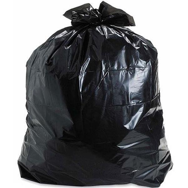 20-30 Gallon Garbage Bags, High Density: Black, 8 Micron, 30x37