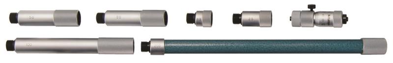 137-203 - 50-500mm, 0.01mm, Mechanical Extention Rod Type Inside Micrometer, Extention Rods (13mm, 25mm, 50mm(2), 100mm, 200mm)