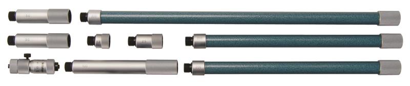 137-204 - 50-1000mm, 0.01mm, Mechanical Extention Rod Type Inside Micrometer, Extention Rods (13mm, 25mm, 50mm(2), 100mm, 200mm(2), 300mm)
