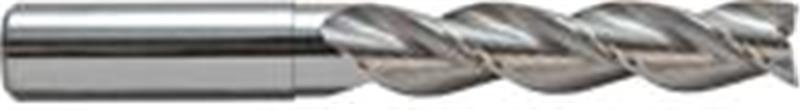 13831210N - 5/16 Inch Tuff Cut® X-AL 3-Flute, Center Cutting Aluminum Finisher Endmill - 7/16 Inch LOC, 6 Inch OAL, Neck Relief
