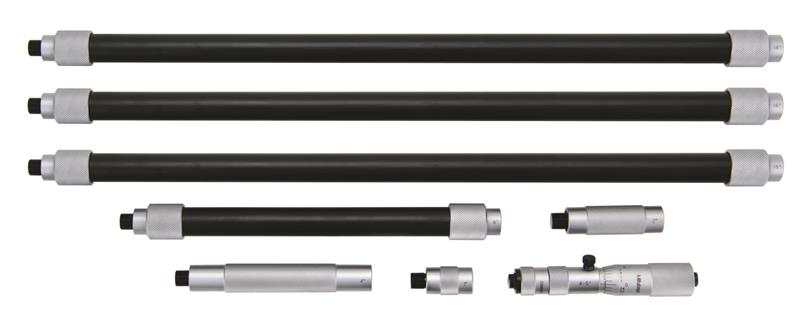 139-181 - 4-68 Inch, .001 Inch, Mechanical Extention Rod Type Inside Micrometer, Extention Rods (1 Inch, 2 Inch, 4 Inch, 8 Inch, 16 In(3))