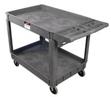 140019 - 37-3/8 Inch x 25-5/8 Inch Tray, Gray Resin Utility Cart