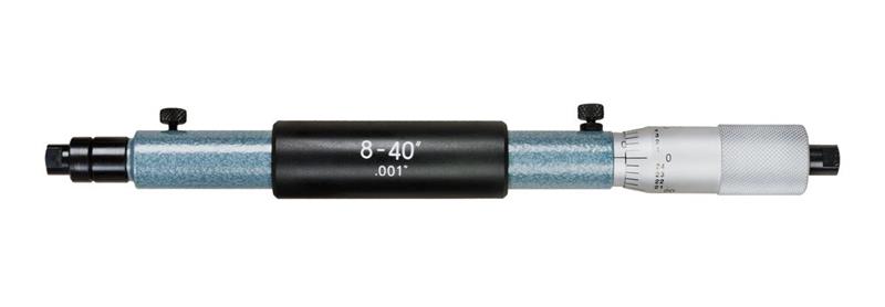 141-122 - 8-40 Inch, .001 Inch, Mechanical Extention Rod Type Inside Micrometer, Extention Rods (8)