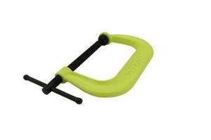 14302-JPW - 0 - 4-1/4 Inch Opening, 3-1/4 Inch Throat Depth, 400 Series Hi-Vis Safety C-Clamp